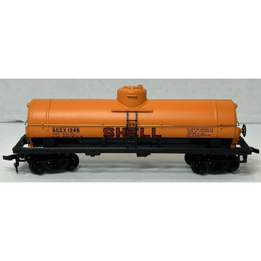 Bachman HO Scale Shell Oil 3 Dome Tank‎ Car SCCX 1245 EUC Model RR
